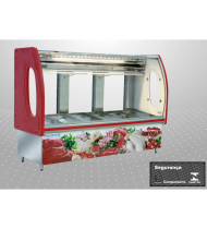 Balcão De Açougue Polo Frio Premium 2.00m Vidro Curvo Sem Depósito